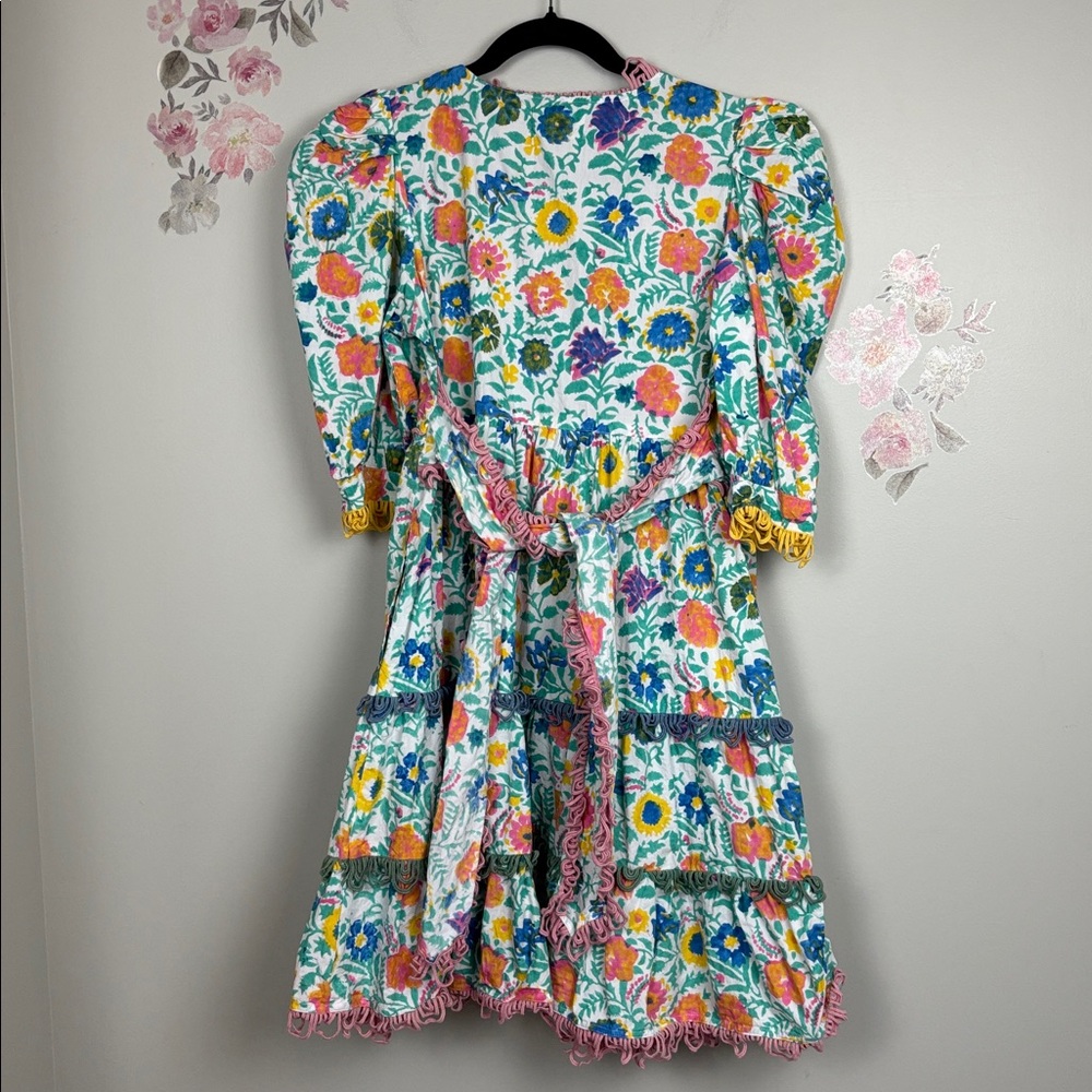Sohana Colorful Floral Ruffle Dress - M - Picture 12 of 12